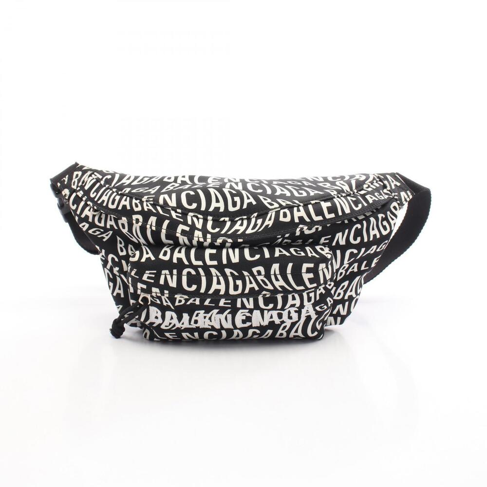 Balenciaga Wheel Belt Pack Waist Bag Body Bum Crossbody Belt Black White